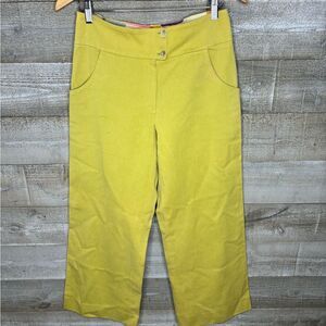 Marni US 12 made in Italy green cropped khaki office career trouser pants